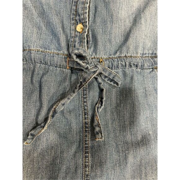 Universal Thread Womens dress Size S Sleeveless Button Up Blue Chambray Denim - Picture 9 of 9